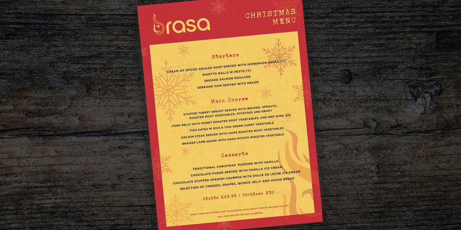 Christmas Set Menu Ideas